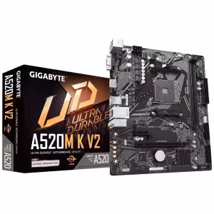 Gigabyte A520M K V2 AMD A520 Socket AM4 Micro ATX Motherboard