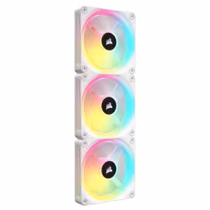 CORSAIR QX120 RGB 120MM FAN WHT 3PK