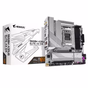 Gigabyte AORUS B650M ELITE AX ICE AM5 Micro-ATX Motherboard