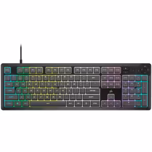 Corsair K55 CORE RGB Gaming Keyboard Grey Dedicated Media & Macro Keys