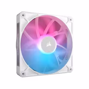 Corsair iCUE RX120 RGB 120mm PWM iCUE LINK Chassis Fan 1PK White 1 Pack