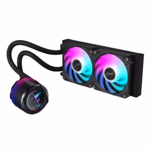 Gigabyte AORUS WATERFORCE X II 240 CPU Liquid Cooler with LCD Edge View