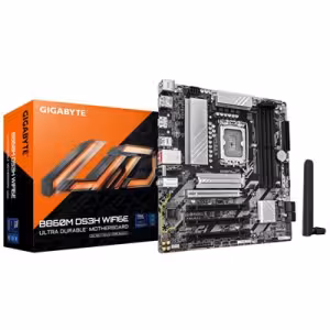 Gigabyte B860M DS3H WIFI6E Intel Socket 1851 DDR5 mATX Motherboard
