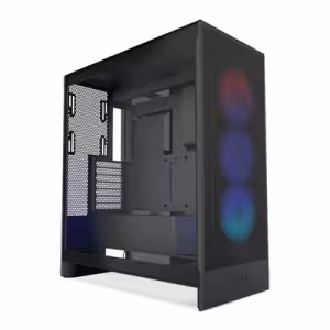 NZXT H7 Flow RGB Mid Tower Case Black, Tempered Glass, F360 RGB Fan