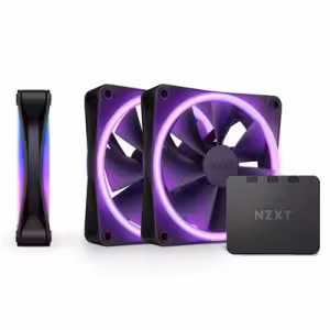 NZXT F120 RGB Duo 120mm PWM Chassis Fans Black 3-Pack 3 Pack