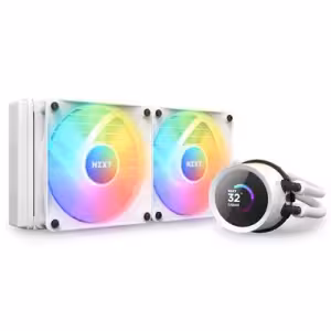 NZXT Kraken 240 RGB 240mm Liquid CPU Cooler with 1.54" LCD White