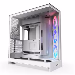 NZXT H9 Flow RGB Mid Tower Case White