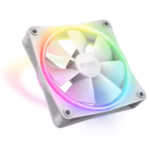 NZXT F120 RGB Duo 120mm PWM Chassis Fan White 1 Pack