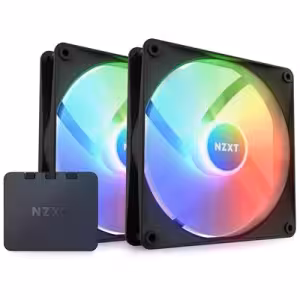 NZXT F140 RGB Core 140mm PWM Chassis Fan Black 2 Pack