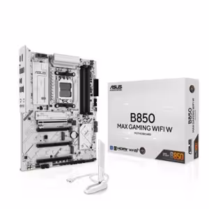 ASUS B850 MAX GAMING WIFI AM5 DDR5 Motherboard White