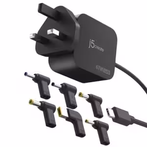 j5create 67W GaN PD USB-C Mini Charger Black