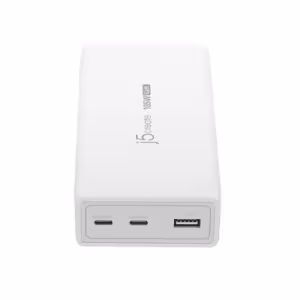 j5create 185W GaN PD 3.1 USB-C 3-Port Charger White