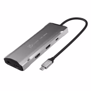 j5create 4K60 Elite USB-C Triple-Monitor Multi-Port Adapter (100W PD)