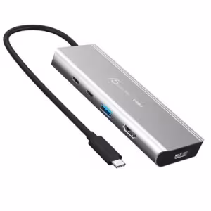 j5create USB4 Dual 4K Multi-Port Hub Space Grey 85W PD 10Gbps