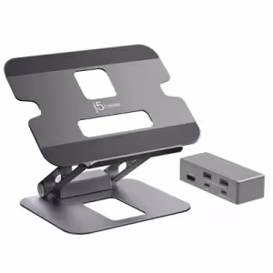 j5create Multi-Angle 4K USB-C Docking Stand with 100W PD Space Gray