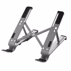 j5create Aluminium Adjustable Laptop Stand with 4-Port USB-A Hub Space Grey
