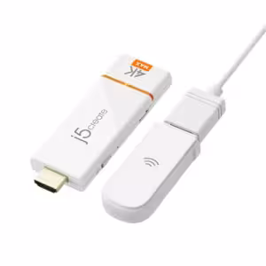 j5create ScreenCast 4K Max Wireless Display Adapter 4K UHD, White