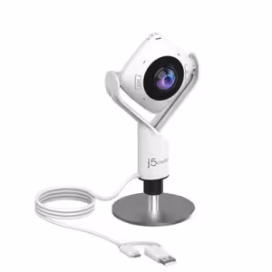 j5create 360° All Around 1080p Full HD Webcam with USB-C/A
