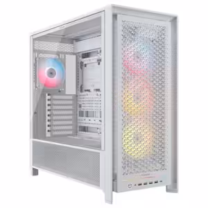 Corsair 5000D RS ARGB Mid Tower Case White Tempered Glass 4x 140mm ARGB Fans