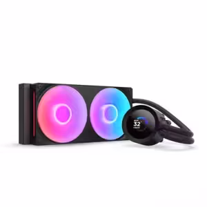 NZXT Kraken Plus 240 RGB Liquid CPU Cooler Black (1.54" LCD, Socket 1851/1700/AM5)