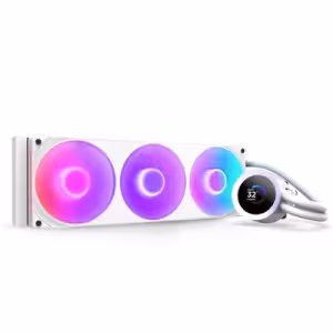 NZXT Kraken Plus 360 RGB White Liquid CPU Cooler with 1.54" LCD
