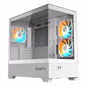 Gigabyte C201PI Panoramic Ice White Mid Tower Case Tempered Glass