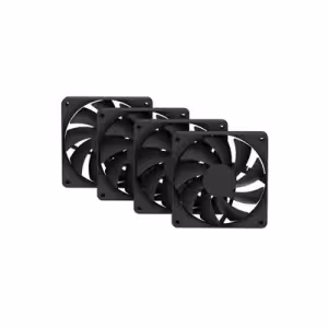 HYTE FA12 120mm PWM Case Fans Pitch Black 4 Pack