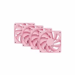 HYTE FA12 Strawberry 120mm 1500 RPM PWM Case Fans (4-Pack) 4 Pack