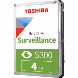 Toshiba S300 4TB 3.5" SATA Surveillance HDD 5400 RPM 256MB