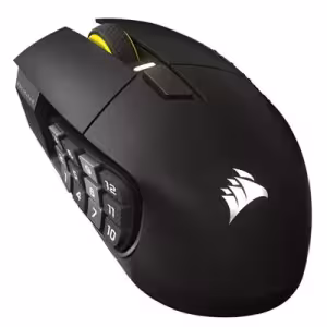 Corsair Scimitar Elite Wireless SE MMO Gaming Mouse Gun Metal 33,000 DPI 16 Buttons