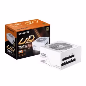 Gigabyte UD750GM PG5 ICE 750W Fully Modular 80+ Gold ATX Power Supply White