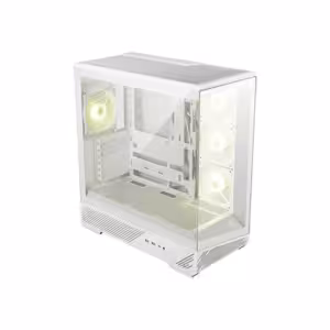 MSI MAG PANO 130R PZ Mid Tower PC Case White USB-C & Back-Connect