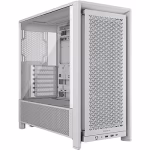 Corsair 4000D RS Mid Tower Case White, Tempered Glass, USB-C