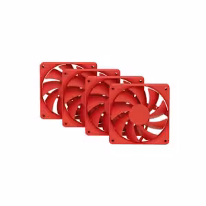 HYTE FA12 120mm Chassis Fans Cherry 4PK PWM Fluid Dynamic Bearing 4 Pack