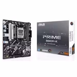 ASUS PRIME B840M-K AMD B840 Socket AM5 Micro-ATX Motherboard DDR5 2.5Gb LAN