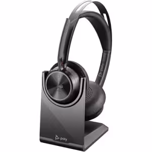 Poly Voyager Focus 2 Bluetooth Stereo Headset with Charging Stand (Teams Certified)