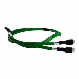 Broadcom 129494 1m SlimSAS SFF-8654 to 2x OCuLink SFF-8612 Cable