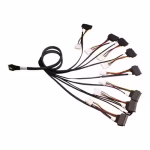 Broadcom 1m SlimSAS SFF-8654 to Eight U.3 SFF-8639 Internal Storage Cable