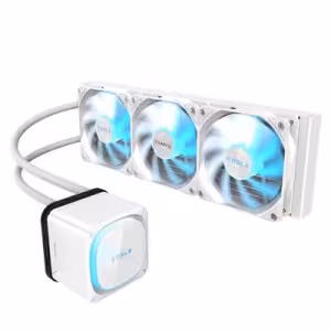Gigabyte Eagle 360 Ice Liquid CPU Cooler with RGB Lighting and PWM Fans