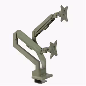 Arozzi Alzare Neo Duo Dual Gas Spring Monitor Stand, 17-34 Inch, Green