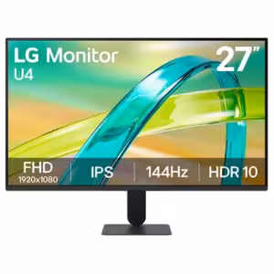 LG 27" 27U411B FHD 144Hz IPS Monitor Black