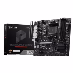 MSI PRO B550M-P WIFI6E AMD B550 AM4 Micro-ATX Motherboard