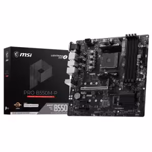 MSI PRO B550M-P AMD B550 Socket AM4 Micro-ATX Motherboard