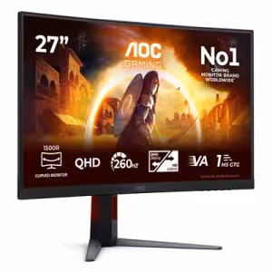 AOC CQ27G4Z2 27" QHD 260Hz 1500R Curved VA Gaming Monitor